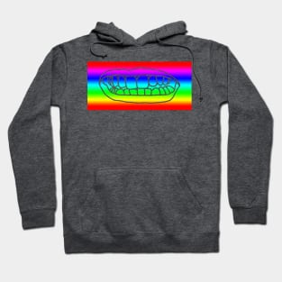 Natural Lips Rainbow Stripes Hoodie